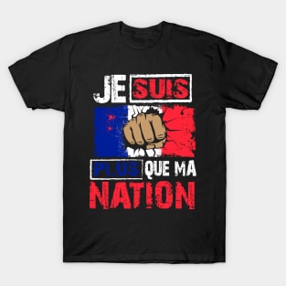 Anti Patriotism Design France T-Shirt